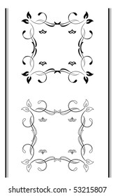 Vector version. Swirl elements and monograms for design and decorate.