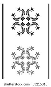 Vector version. Swirl elements and monograms for design and decorate.