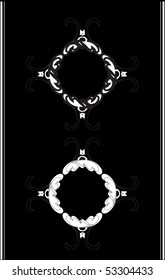 Vector version. Swirl elements and monograms for design and decorate.