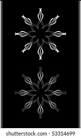 Vector version. Swirl elements and monograms for design and decorate.