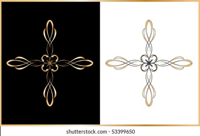Vector version. Swirl elements and monograms for design and decorate.