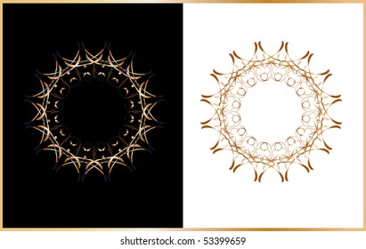 Vector version. Swirl elements and monograms for design and decorate.