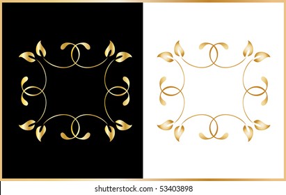Vector version. Swirl elements and monograms for design and decorate.