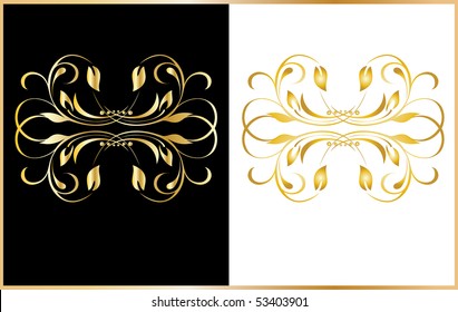 Vector version. Swirl elements and monograms for design and decorate.