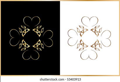 Vector version. Swirl elements and monograms for design and decorate.