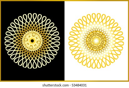 Vector version. Swirl elements and monograms for design and decorate.