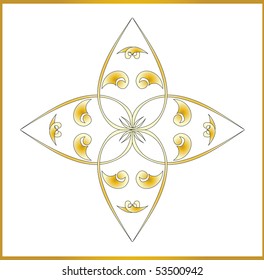 Vector version. Swirl elements and monograms for design and decorate.