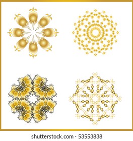 Vector version. Swirl elements and monograms for design and decorate.
