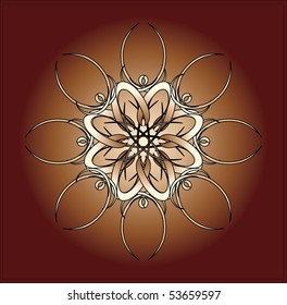Vector version. Swirl elements and monograms for design and decorate.