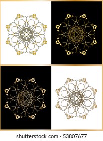 Vector version. Swirl elements and monograms for design and decorate.