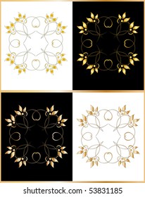 Vector version. Swirl elements and monograms for design and decorate.