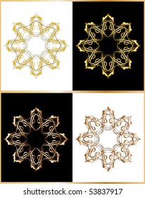 Vector version. Swirl elements and monograms for design and decorate.