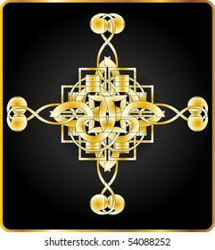 Vector version. Swirl elements and monograms for design and decorate.