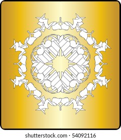 Vector version. Swirl elements and monograms for design and decorate.