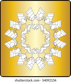 Vector version. Swirl elements and monograms for design and decorate.