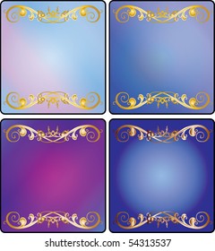 Vector version. Swirl elements and monograms for design and decorate.