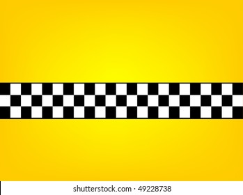 vector version taxi cab background with checkers flag