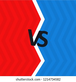 Vector versus banner with frame for battle. Vector illustration.