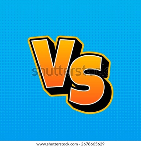 Vector Versus Duel Symbol Illustration