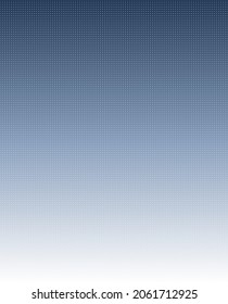 Vector vertical background with small white dots grid seamless pattern on modern blue gradient color.