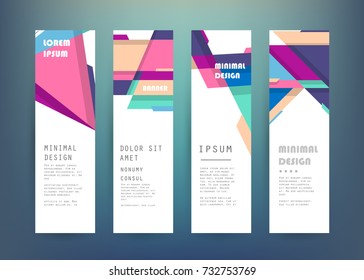 Vector vertical banner design