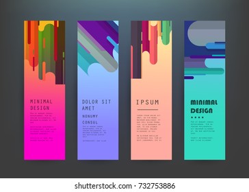 Vector vertical banner design