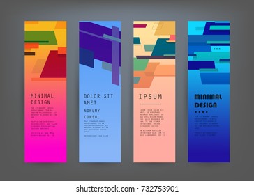 Vector vertical banner design