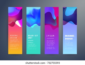 Vector vertical banner design