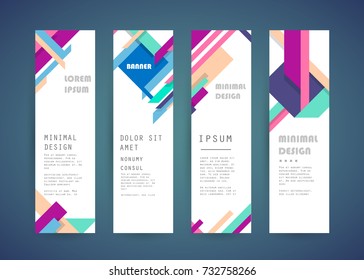 Vector vertical banner design
