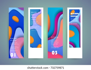 Vector vertical banner design