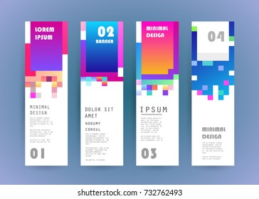 Vector vertical banner design