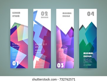 Vector vertical banner design