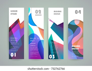 Vector vertical banner design