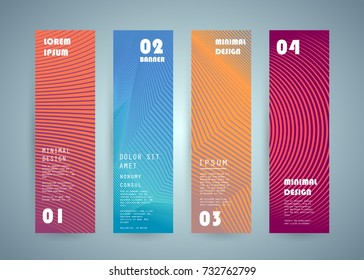 Vector vertical banner design