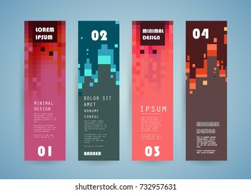 Vector vertical banner design