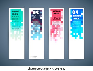 Vector vertical banner design