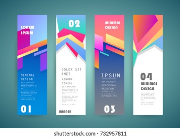 Vector vertical banner design