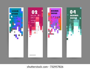 Vector vertical banner design