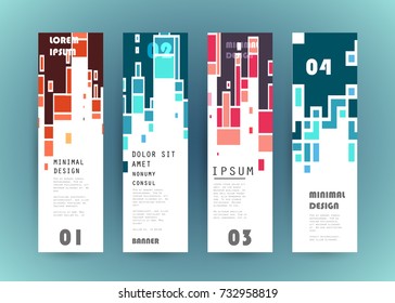 Vector vertical banner design