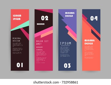 Vector vertical banner design