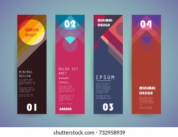 Vector vertical banner design