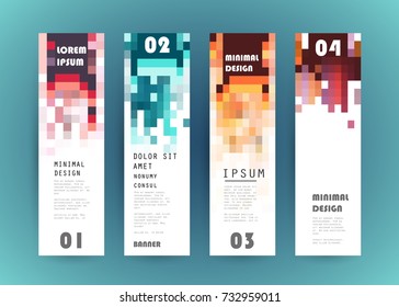 Vector vertical banner design