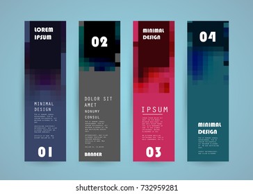 Vector vertical banner design