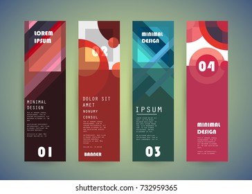 Vector vertical banner design