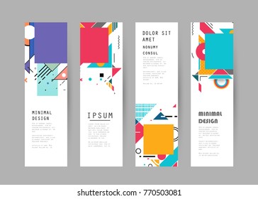 Vector vertical banner design
