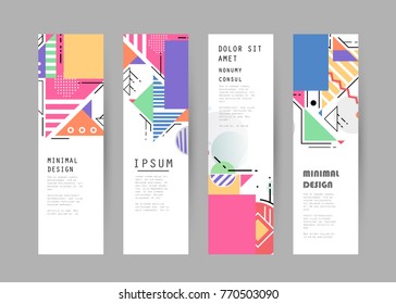 Vector vertical banner design