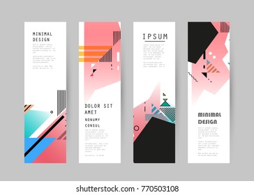 Vector vertical banner design
