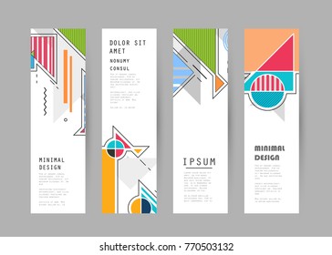 Vector vertical banner design