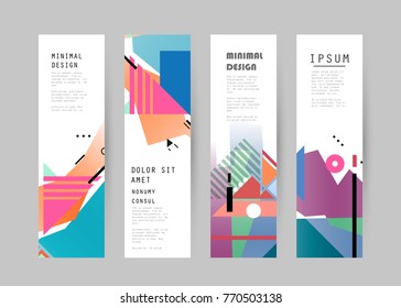 Vector vertical banner design