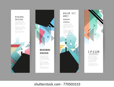 Vector vertical banner design